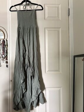 Dusty Turquoise Boho Dress